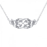 Celtic Quaternary Knot Snakes Necklace TN182 - Jewelry