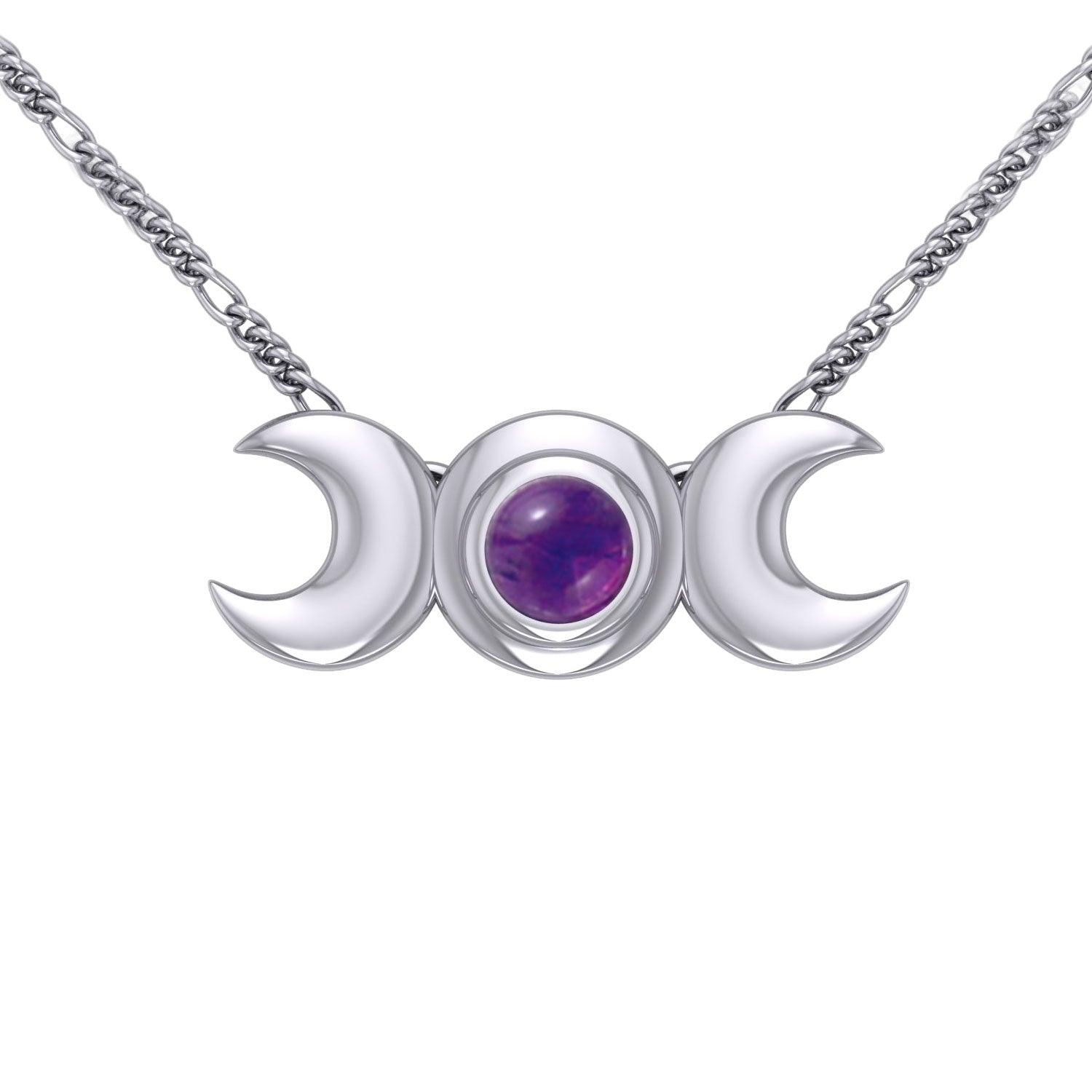 Blue Moon Silver Necklace TN265 - Jewelry