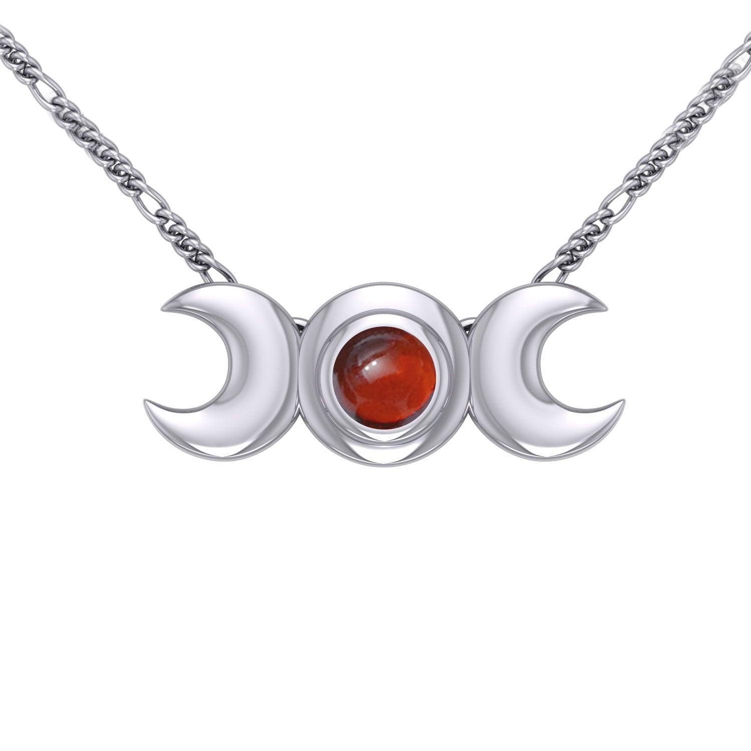 Blue Moon Silver Necklace TN265 - Jewelry