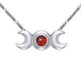 Blue Moon Silver Necklace TN265 - Jewelry