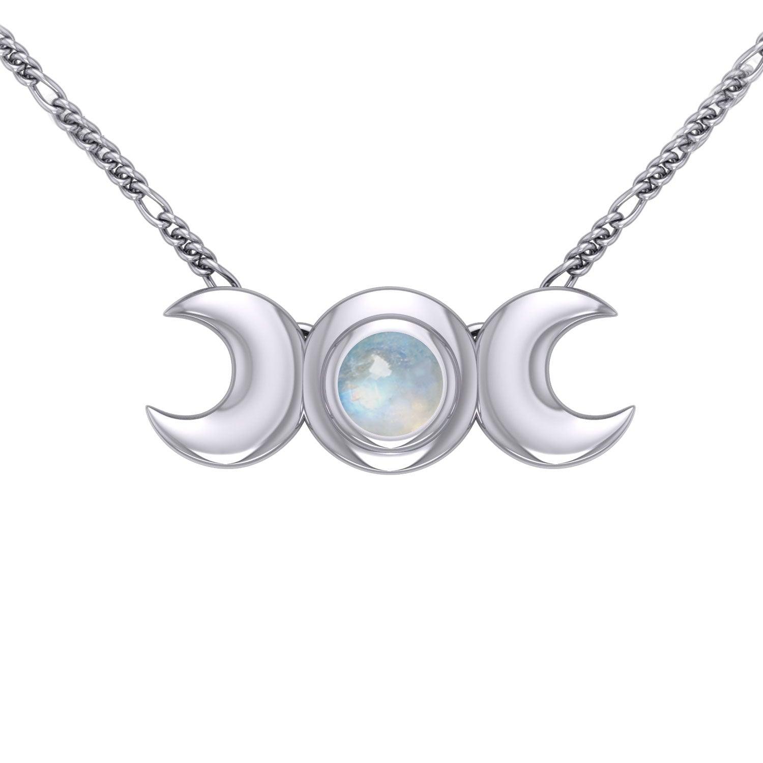 Blue Moon Silver Necklace TN265 - Jewelry