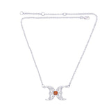 Blue Moon Silver Necklace with Gemstone TN270 - Jewelry