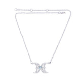 Blue Moon Silver Necklace with Gemstone TN270 - Jewelry