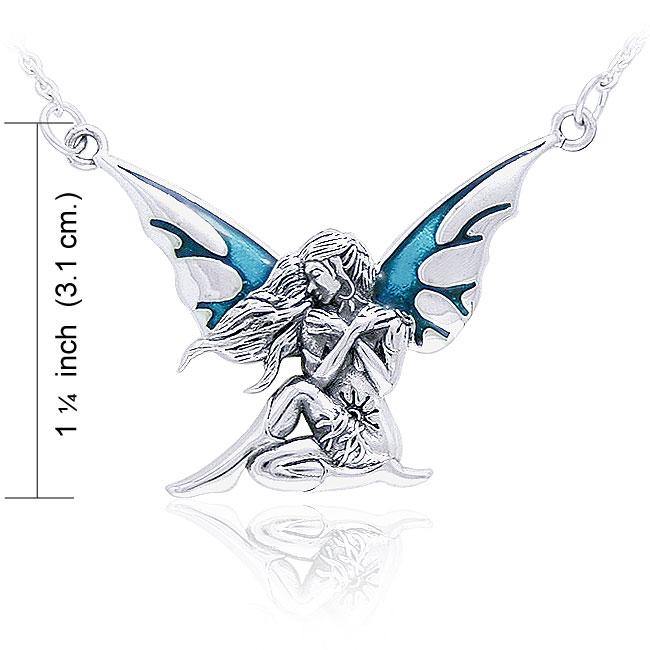Dark Wings Fairy Silver Necklace TNC003 - Jewelry