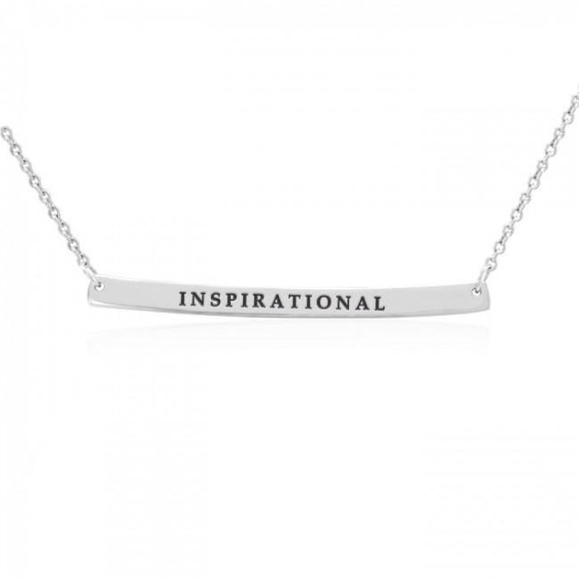 Large Curve Bar Necklace TNC431P - Jewelry