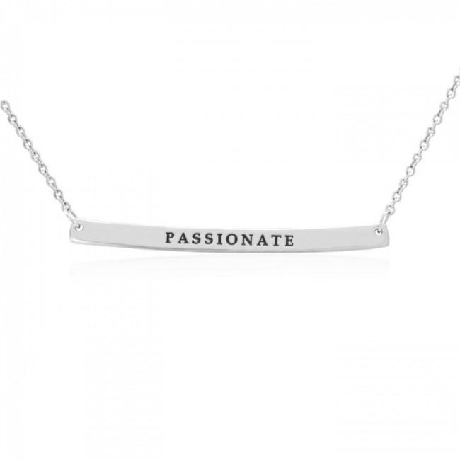 Large Curve Bar Necklace TNC431P - Jewelry