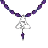 Celtic Knotwork Silver Triquetra Necklace TNC037 - Jewelry