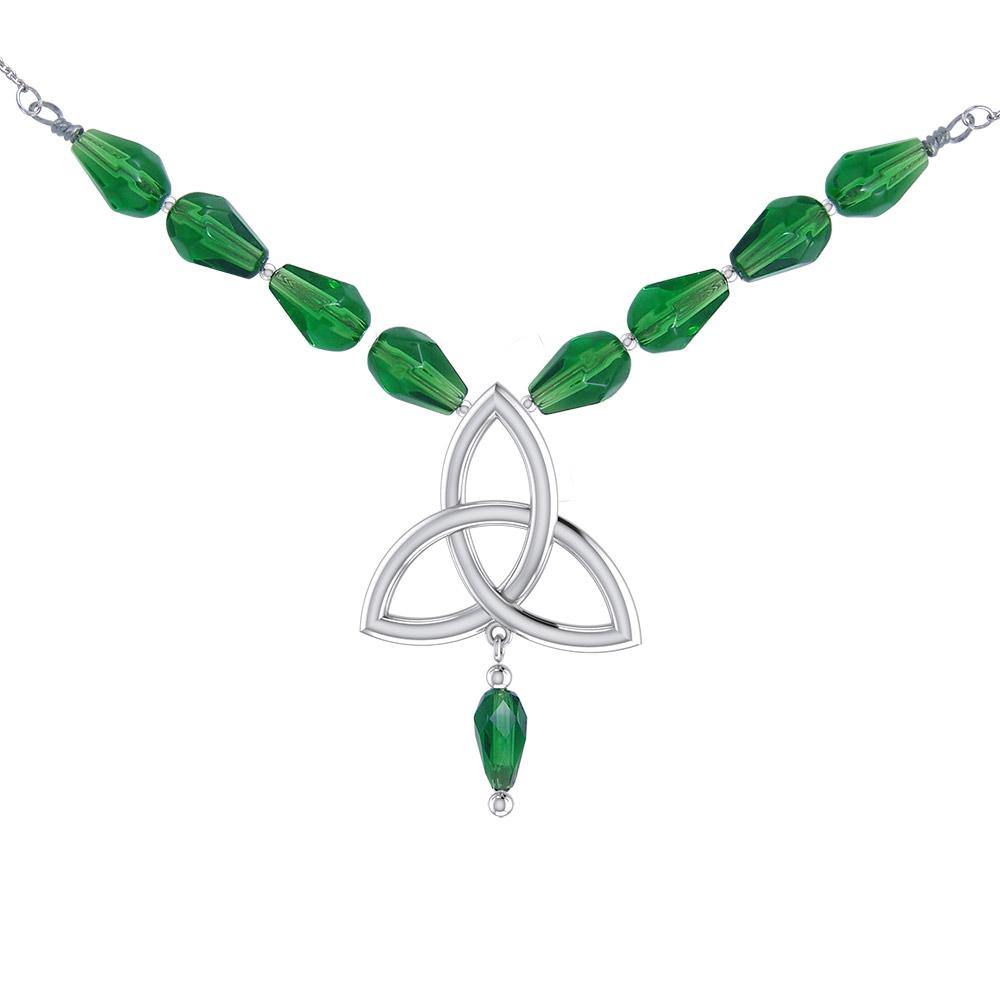 Celtic Knotwork Silver Triquetra Necklace TNC037 - Jewelry