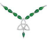 Celtic Knotwork Silver Triquetra Necklace TNC037 - Jewelry