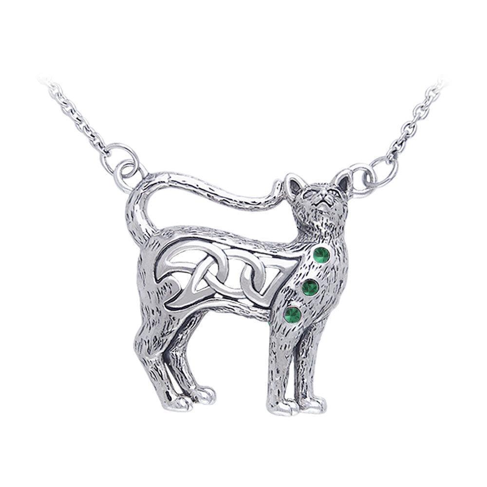 Celtic Cat Necklace TNC049 - Jewelry