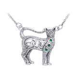Celtic Cat Necklace TNC049 - Jewelry