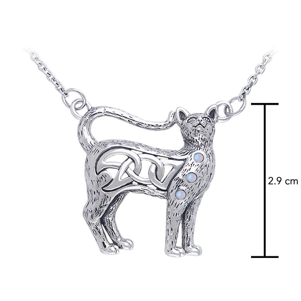 Celtic Cat Necklace TNC049 - Jewelry