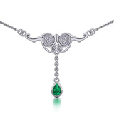 Celtic Silver Spiral Necklace TNC055 - Jewelry