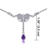 Celtic Silver Spiral Necklace TNC055 - Jewelry