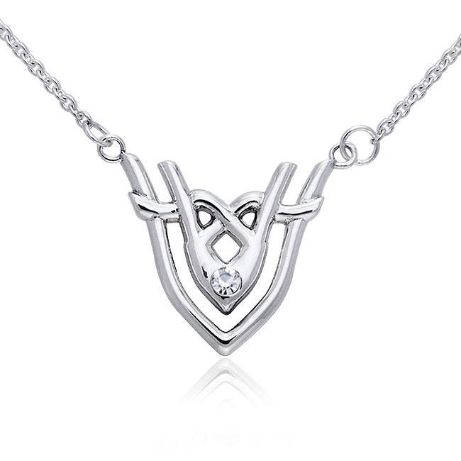 Art Deco Silver Necklace TNC057 - Jewelry