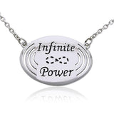 Empowering Words Infinite Power Silver Necklace TNC087