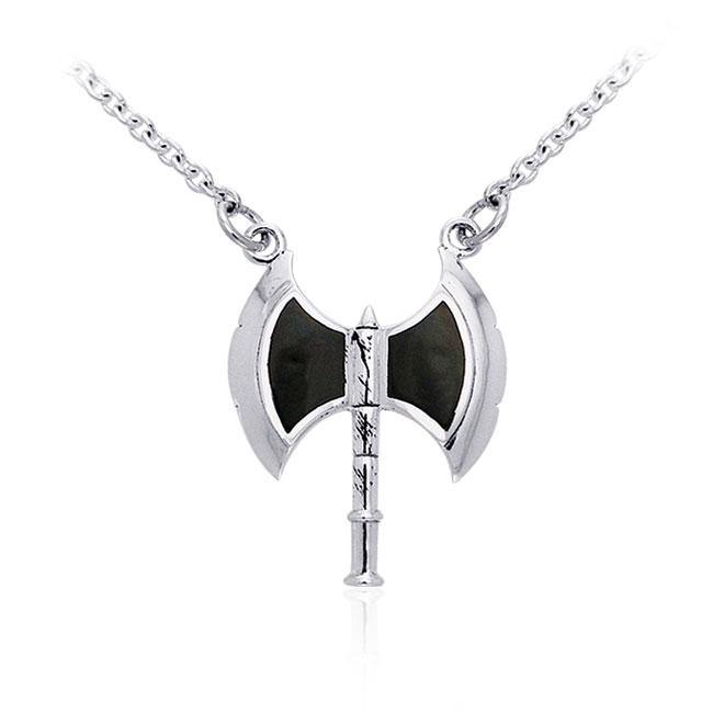 Viking Axe Silver Necklace TNC099 - Jewelry