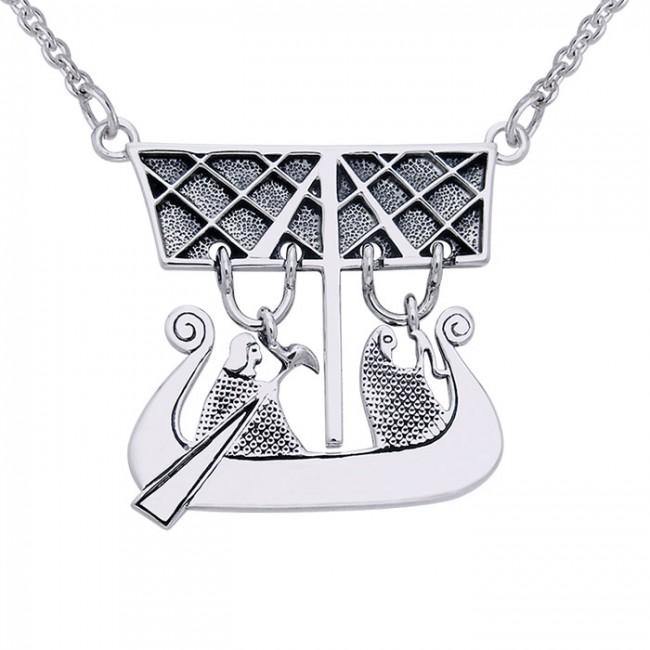 Viking Ship Necklace TNC125 - Jewelry