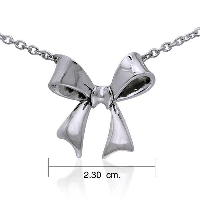 Large Tied Ribbon Necklace TNC260 - Jewelry