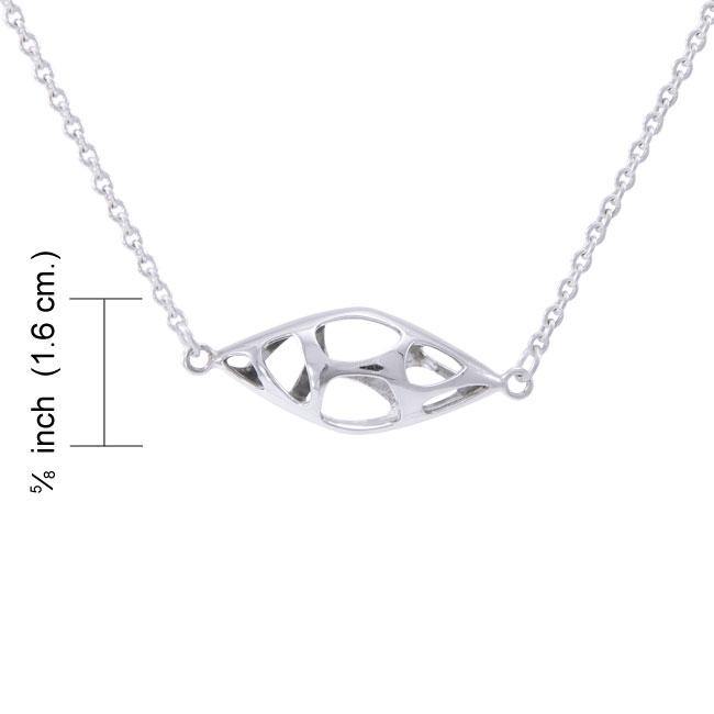 Bold Filigree Silver Necklace TNC424P - Jewelry