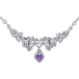 Celtic Knotwork Japanese Ayatori Love Silver Necklace TNC555 - Jewelry