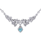 Celtic Knotwork Japanese Ayatori Love Silver Necklace TNC555 - Jewelry