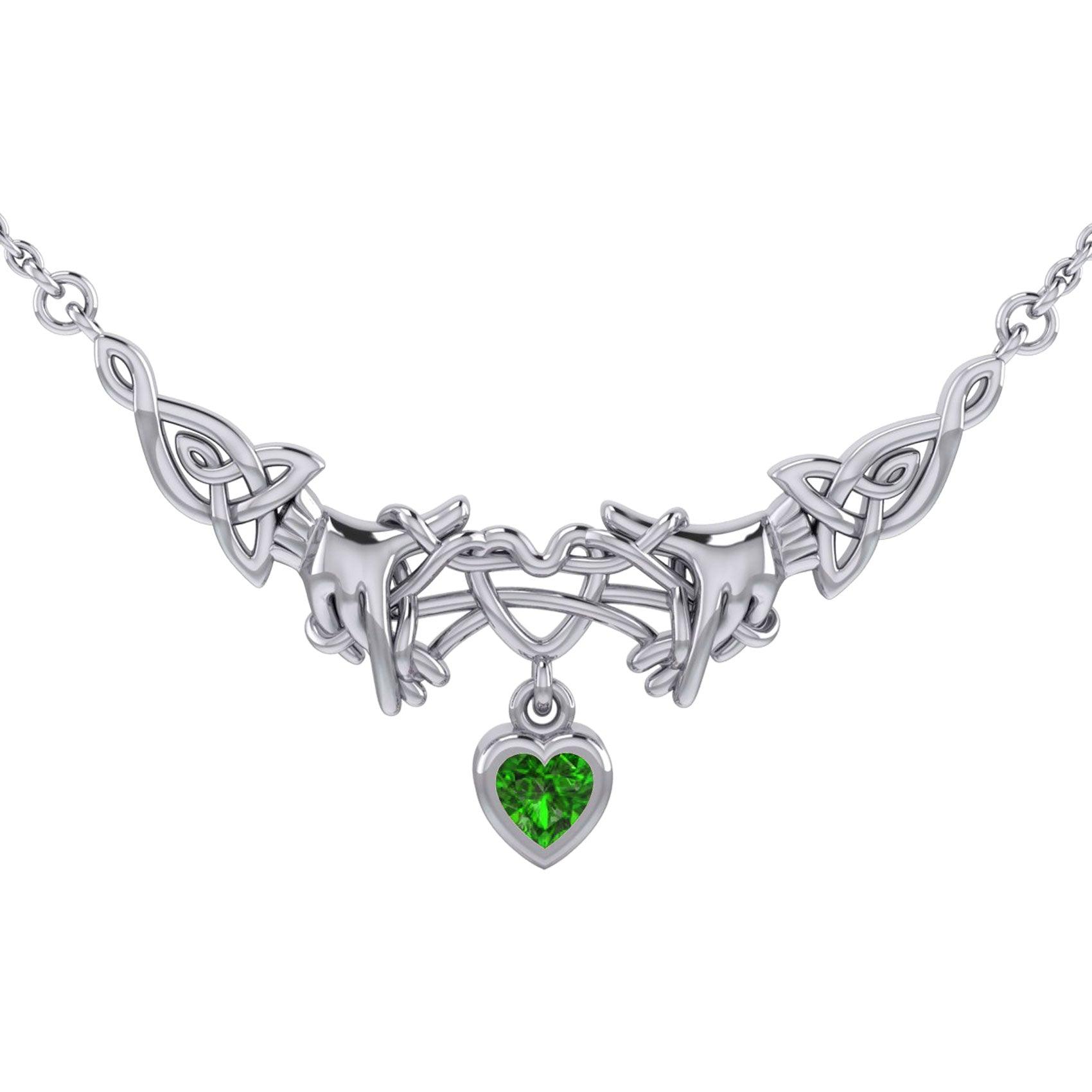 Celtic Knotwork Japanese Ayatori Love Silver Necklace TNC555 - Jewelry