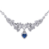 Celtic Knotwork Japanese Ayatori Love Silver Necklace TNC555 - Jewelry