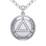 Sigil Seal of The AA Recovery Silver Necklace TNC558 - Jewelry