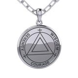 Sigil Seal of The AA Recovery Silver Necklace TNC558 - Jewelry