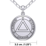 Sigil Seal of The AA Recovery Silver Necklace TNC558 - Jewelry