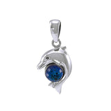 Dolphin Gemstone Pendant TP070 - Jewelry