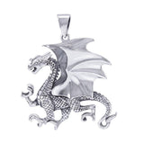 Clawing Dragon Sterling Silver Pendant TP1109