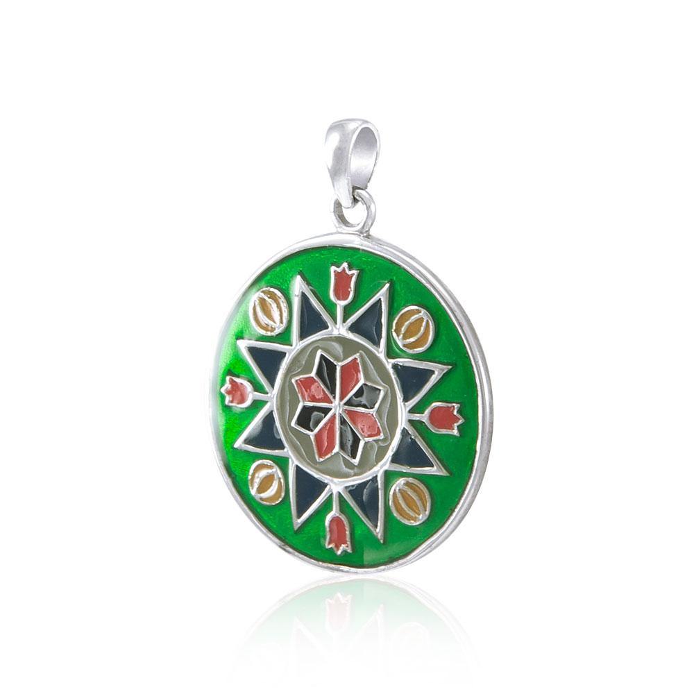 Flower Prosperity Silver Pendant TP1383 - Jewelry