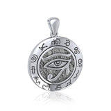 Symbol of Healing and Protection - the Eye of Horus Sterling Silver Pendant TP1584