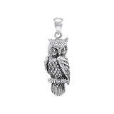 Owl Sterling Silver Pendant TP1619