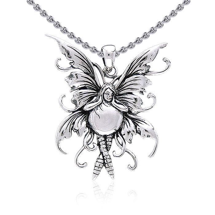Bubble Rider Fairy Silver Pendant TP1660 - Jewelry