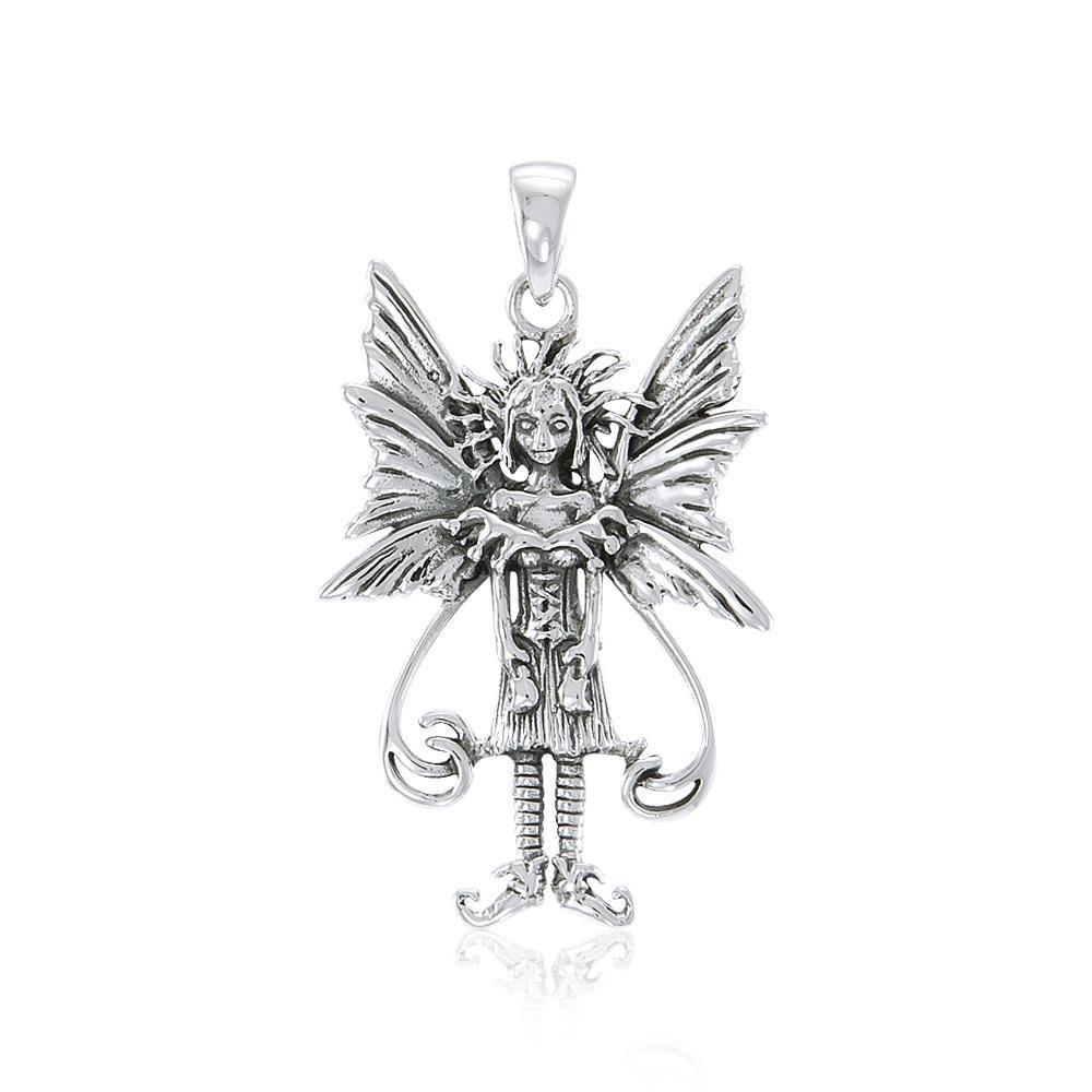 Caffeine Overload Fairy Silver Pendant TP1661 - Jewelry