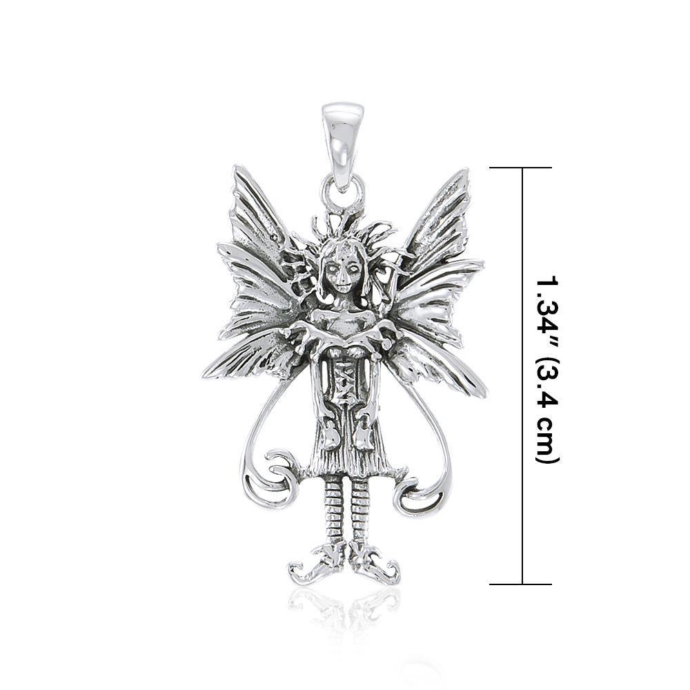 Caffeine Overload Fairy Silver Pendant TP1661 - Jewelry