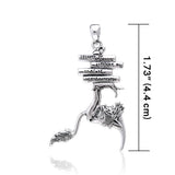 Amy Brown Goblin Bookworm ~ Sterling Silver Jewelry Pendant TP1662 - Jewelry