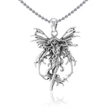 Fire Element Fairy Silver Pendant TP1665 - Jewelry