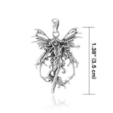 Fire Element Fairy Silver Pendant TP1665 - Jewelry