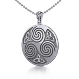 Large Celtic Triskelion Triquetra Pendant TP197 - Jewelry