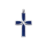Infinity Cross Silver Inlay Pendant TP2209 - Jewelry