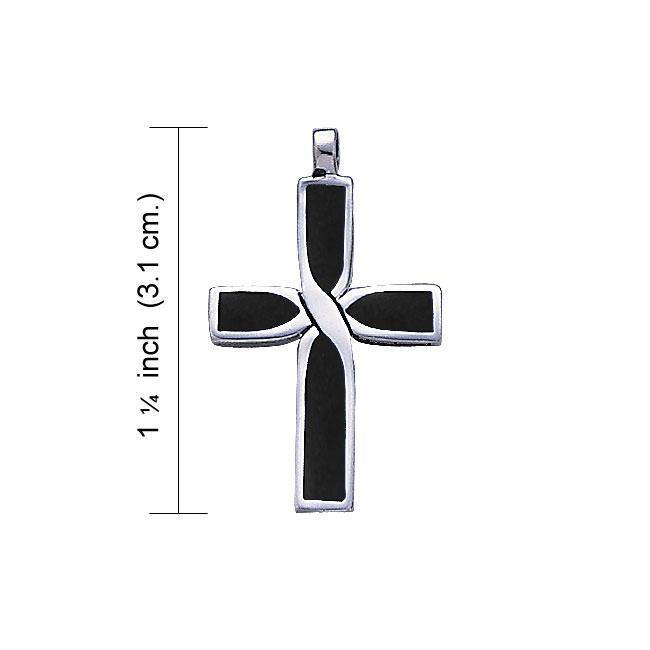 Infinity Cross Silver Inlay Pendant TP2209 - Jewelry
