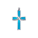 Infinity Cross Silver Inlay Pendant TP2209 - Jewelry