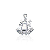 Smooth Frog Sterling Silver Pendant TP2524