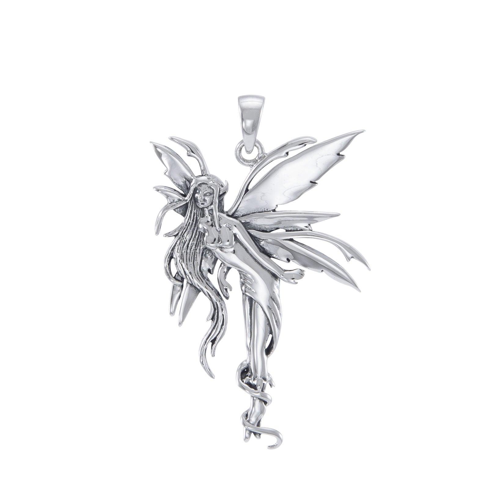 Firefly Fairy Silver Pendant By Amy Brown TP2825 - Jewelry