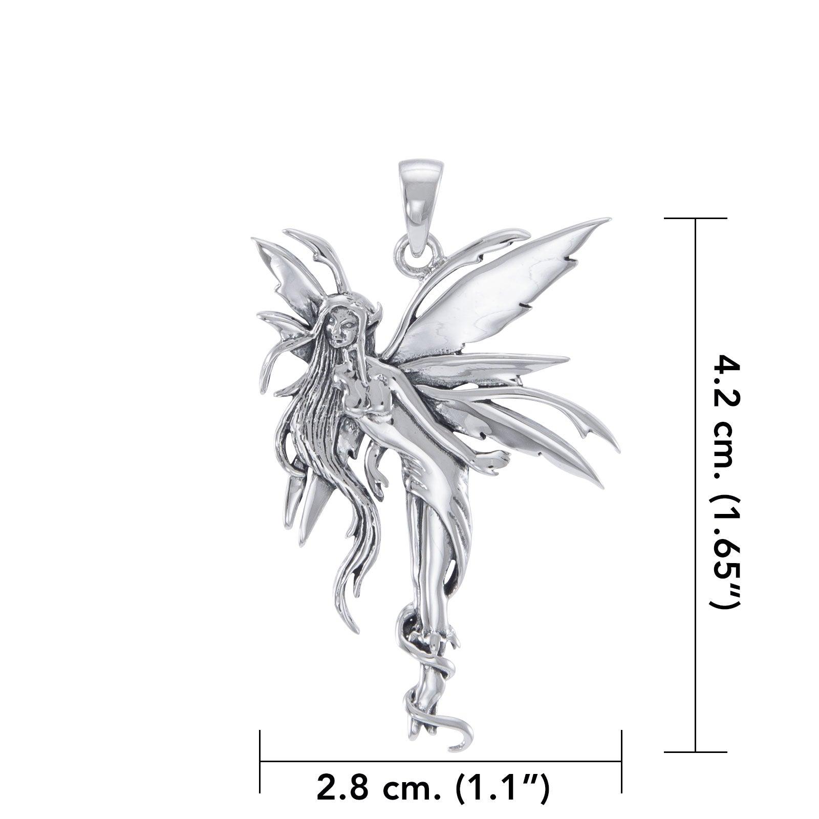 Firefly Fairy Silver Pendant By Amy Brown TP2825 - Jewelry