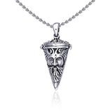 Green Man Pendulum ~ Sterling Silver Pendant TP2853 - Jewelry